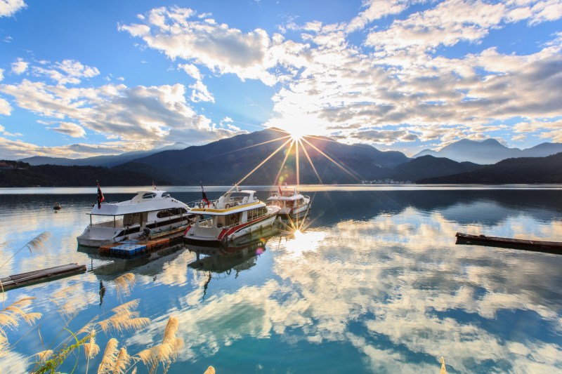 Sunrise in Sun Moon Lake ,Taiwan,Asia