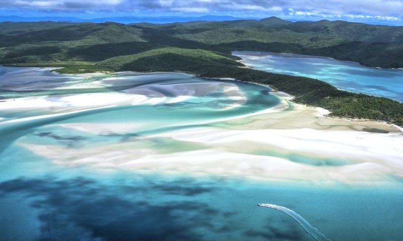 Whitehaven Beach at Whitsunday Island Queensland