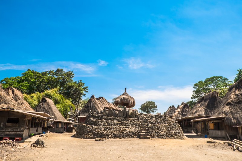 Primitive village of Bena, Flores, Indonesia