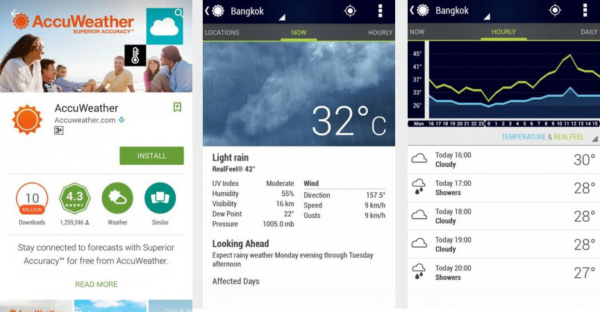 AccuWeather appliacation