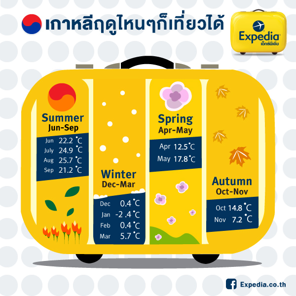 ที่เที่ยวตาม อุณหภูมิเกาหลี ที่เที่ยวตาม อุณหภูมิเกาหลี