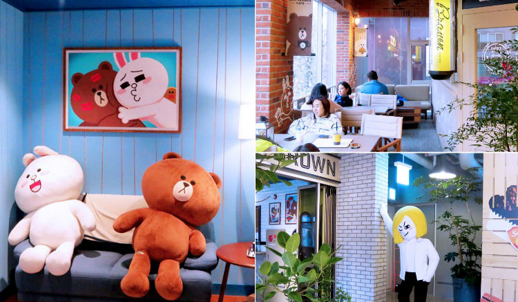 Line Friends คาเฟ่ในกรุงโซล