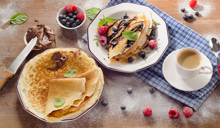 Crêpes เครป อาหารฝรั่งเศส