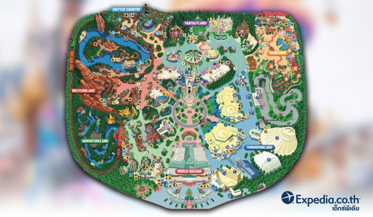 Disneyland-Tokyo-Map