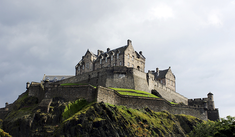 Edinburgh Castle Against a Stormy Sky