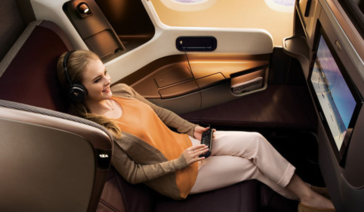 บิสสิเนสคลาส Singapore Airlines 2