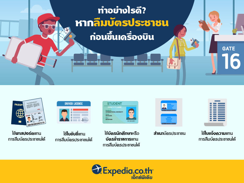 ทำอย่างไรดี? หากลืมบัตรประชาชนก่อนขึ้นเครื่องบิน ทำอย่างไรดี? หากลืมบัตรประชาชนก่อนขึ้นเครื่องบิน